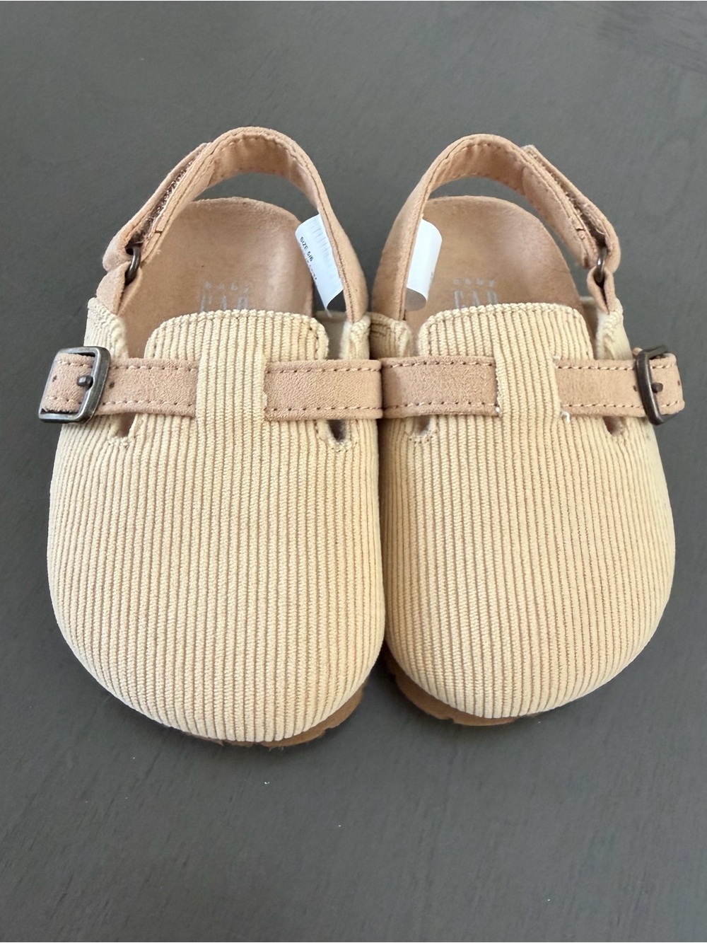 Baby Gap Tan Corduroy Toddler Clogs
